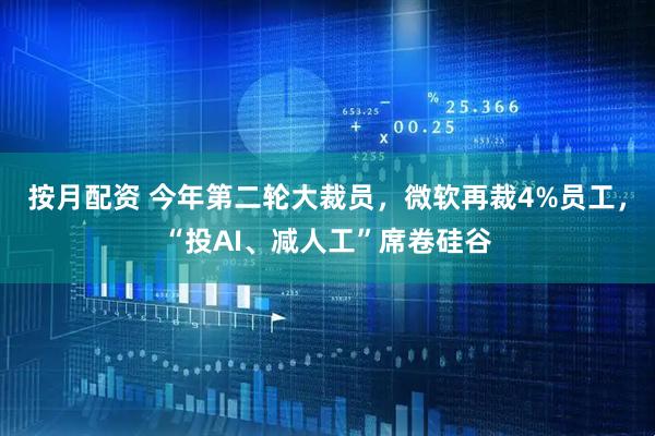 按月配资 今年第二轮大裁员，微软再裁4%员工，“投AI、减人工”席卷硅谷
